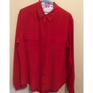 Red Equipment Blouse